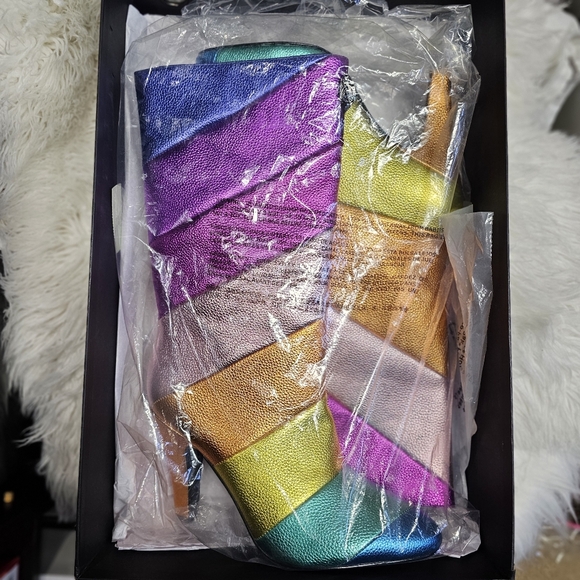 Kurt Geiger Londin Rainbow Heeled Boots (Sz 38.5) - Picture 2 of 8